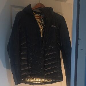Columbia Dark Quilted Hooded Jacket